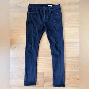 All Saints Men’s 30x32 Distressed Skinny Cigarette Jeans Allsaints